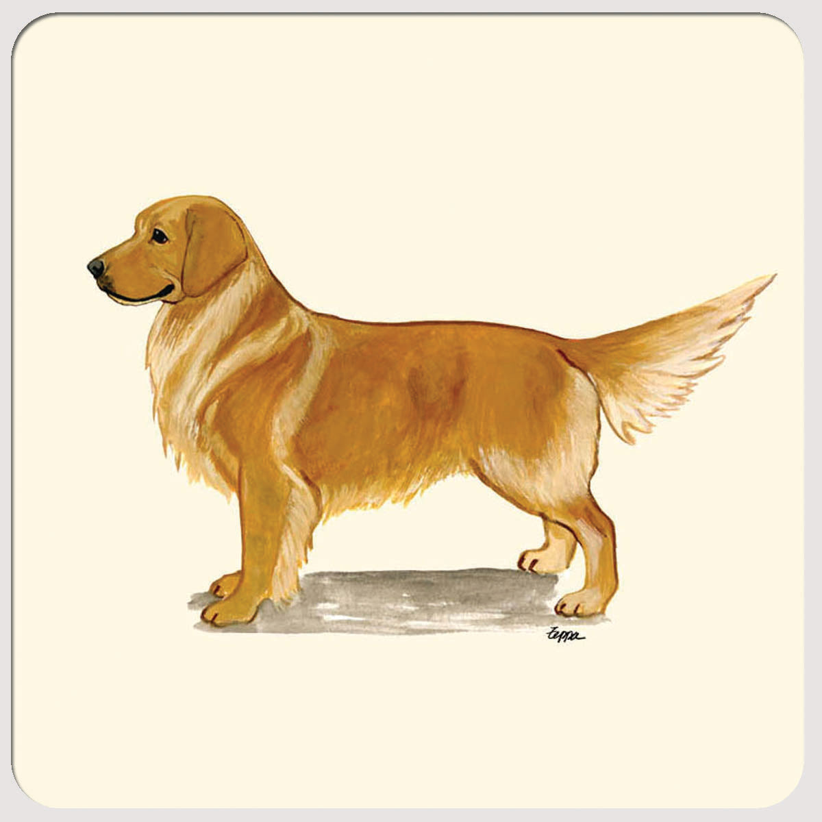 Golden Retriever Beverage Coasters