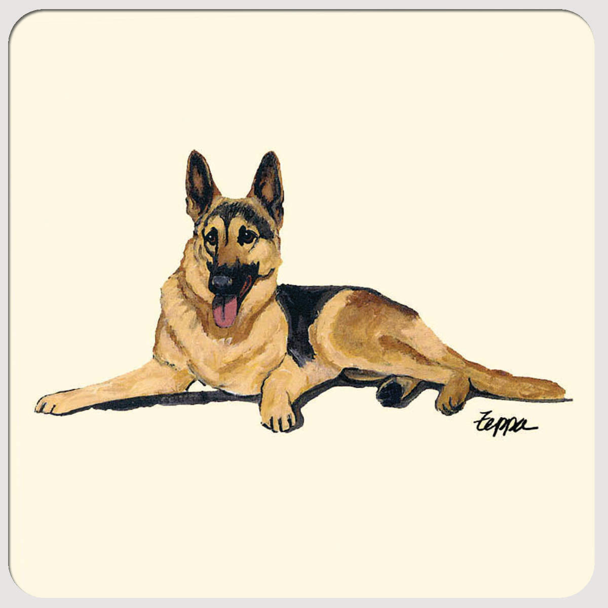 German Shepherd Beverage Coasters