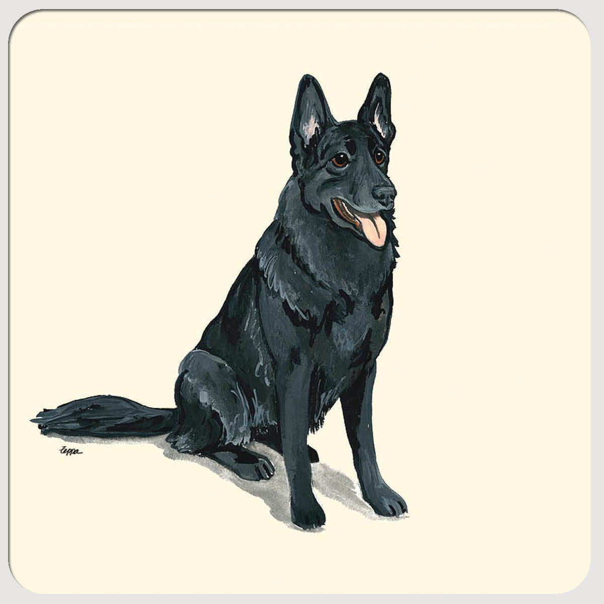 German Shepherd Beverage Coasters