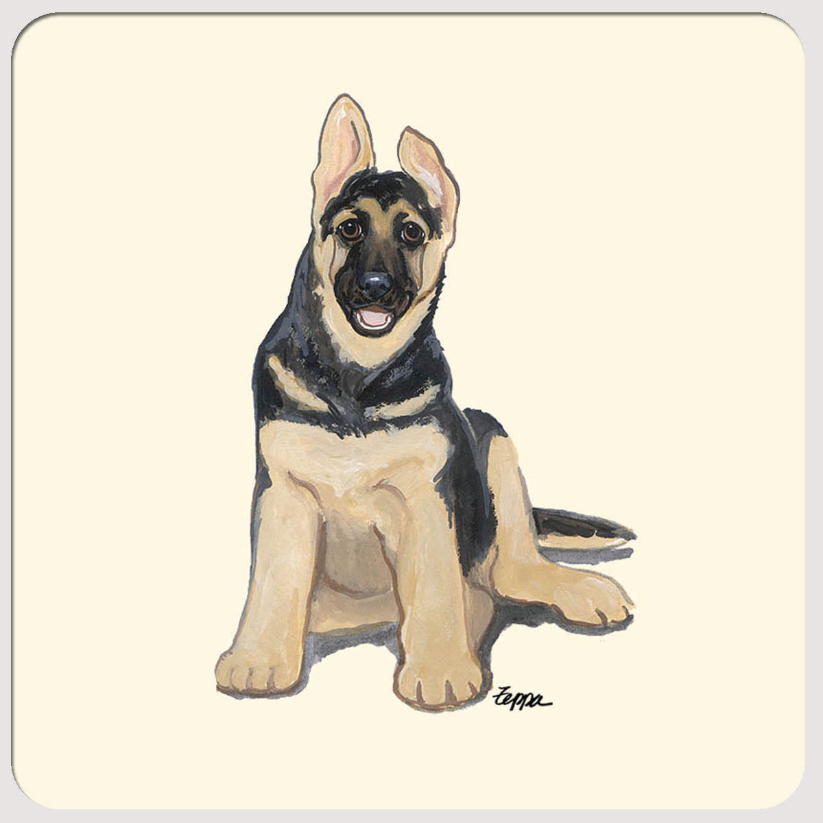 German Shepherd Beverage Coasters