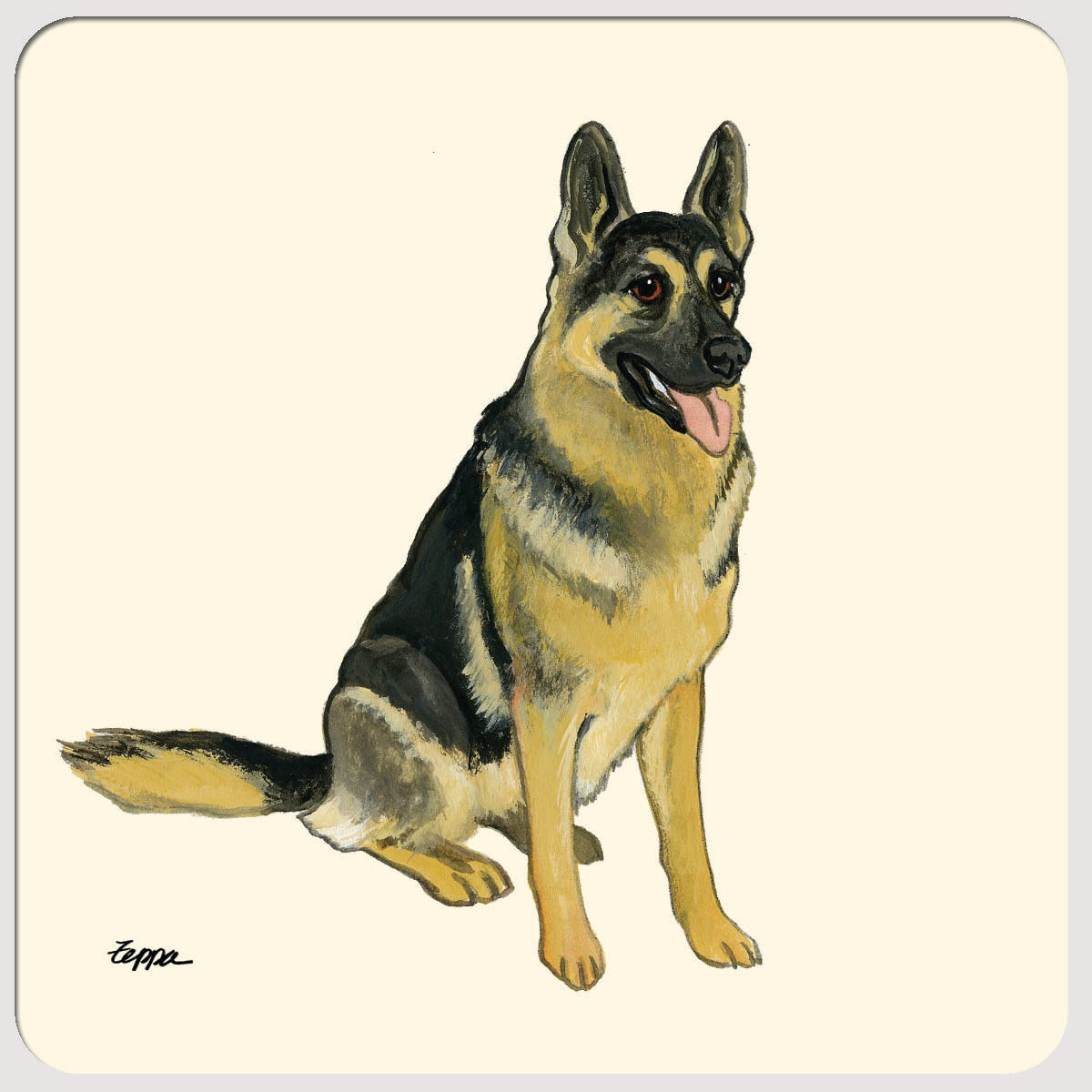 German Shepherd Beverage Coasters