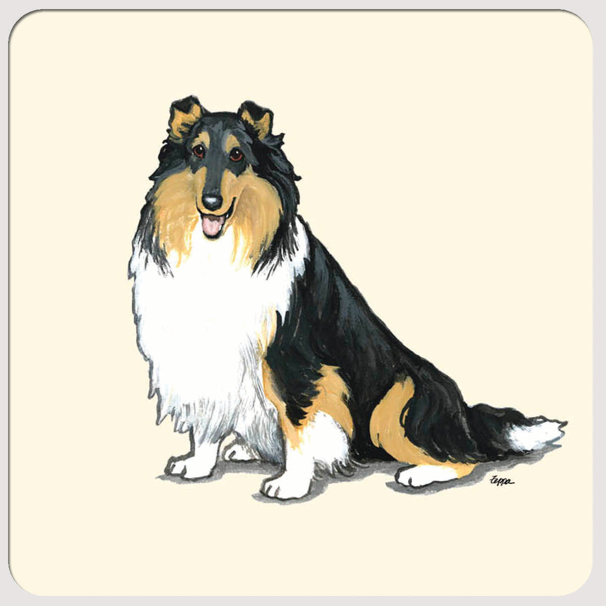 Collie Beverage Coasters