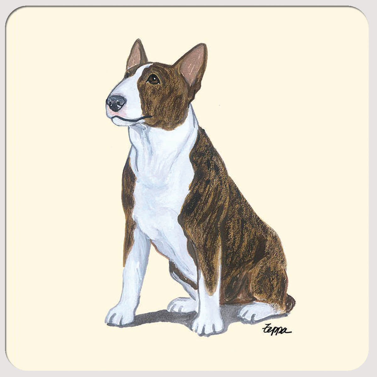 Bull Terrier Beverage Coasters