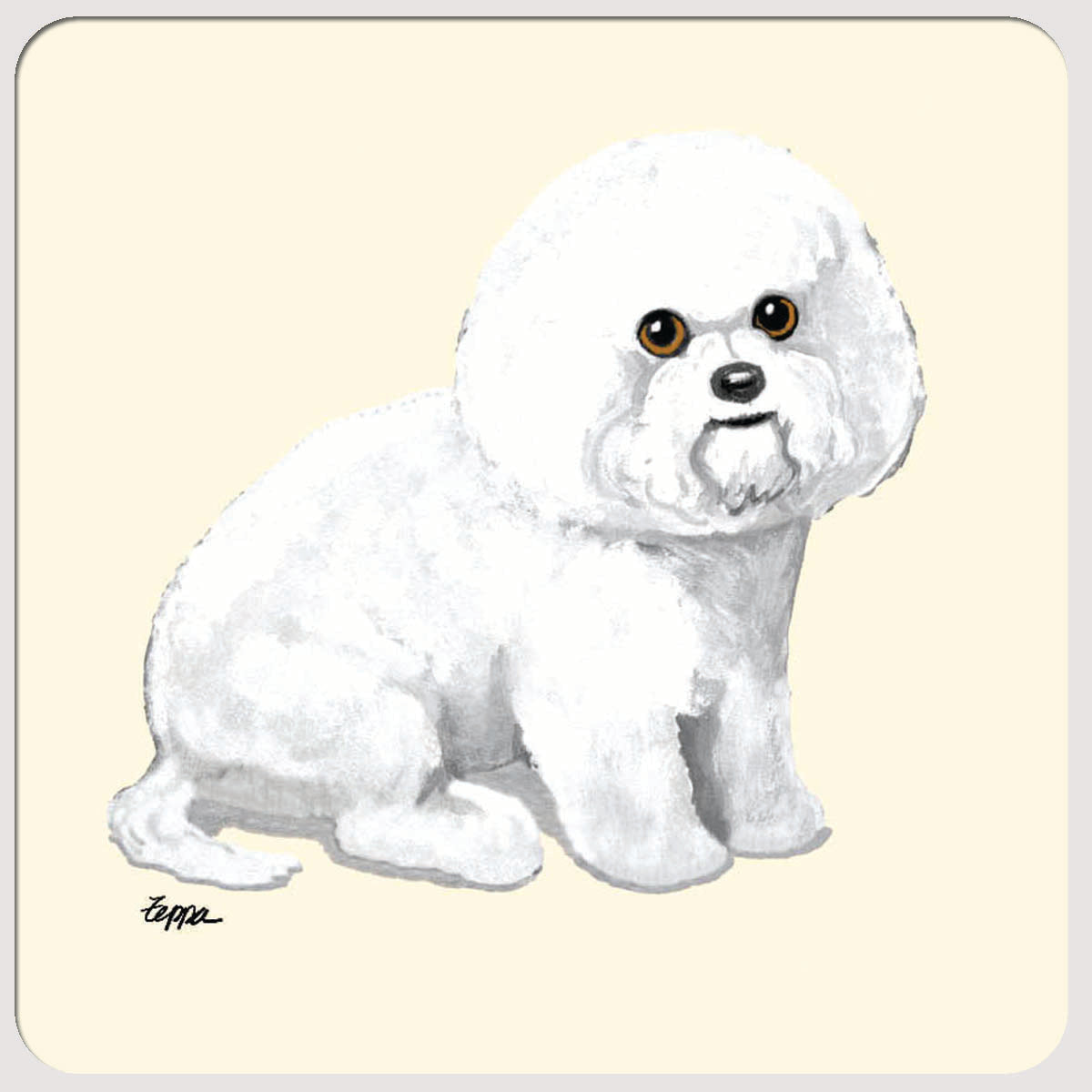 Bichon Frise Beverage Coasters