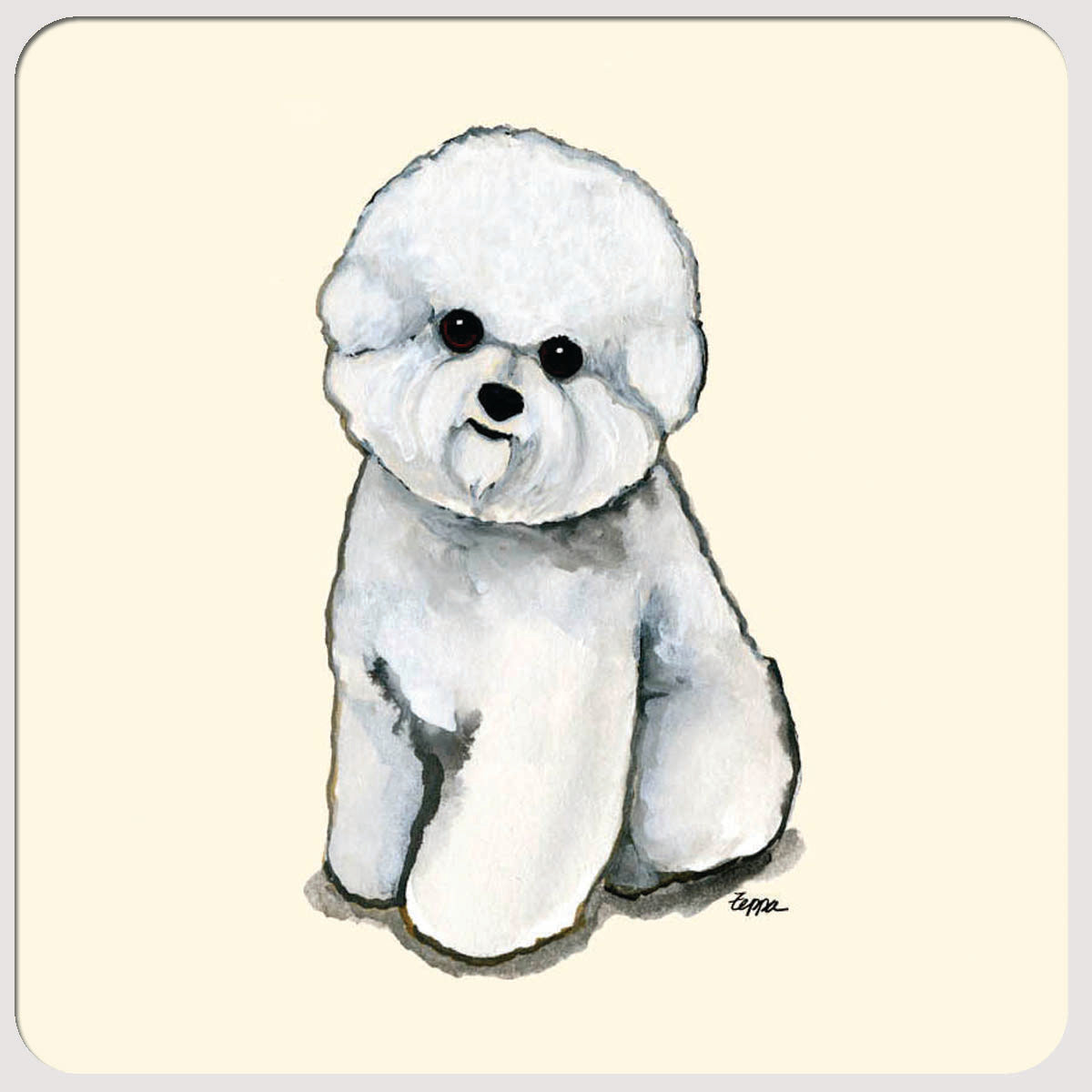 Bichon Frise Beverage Coasters