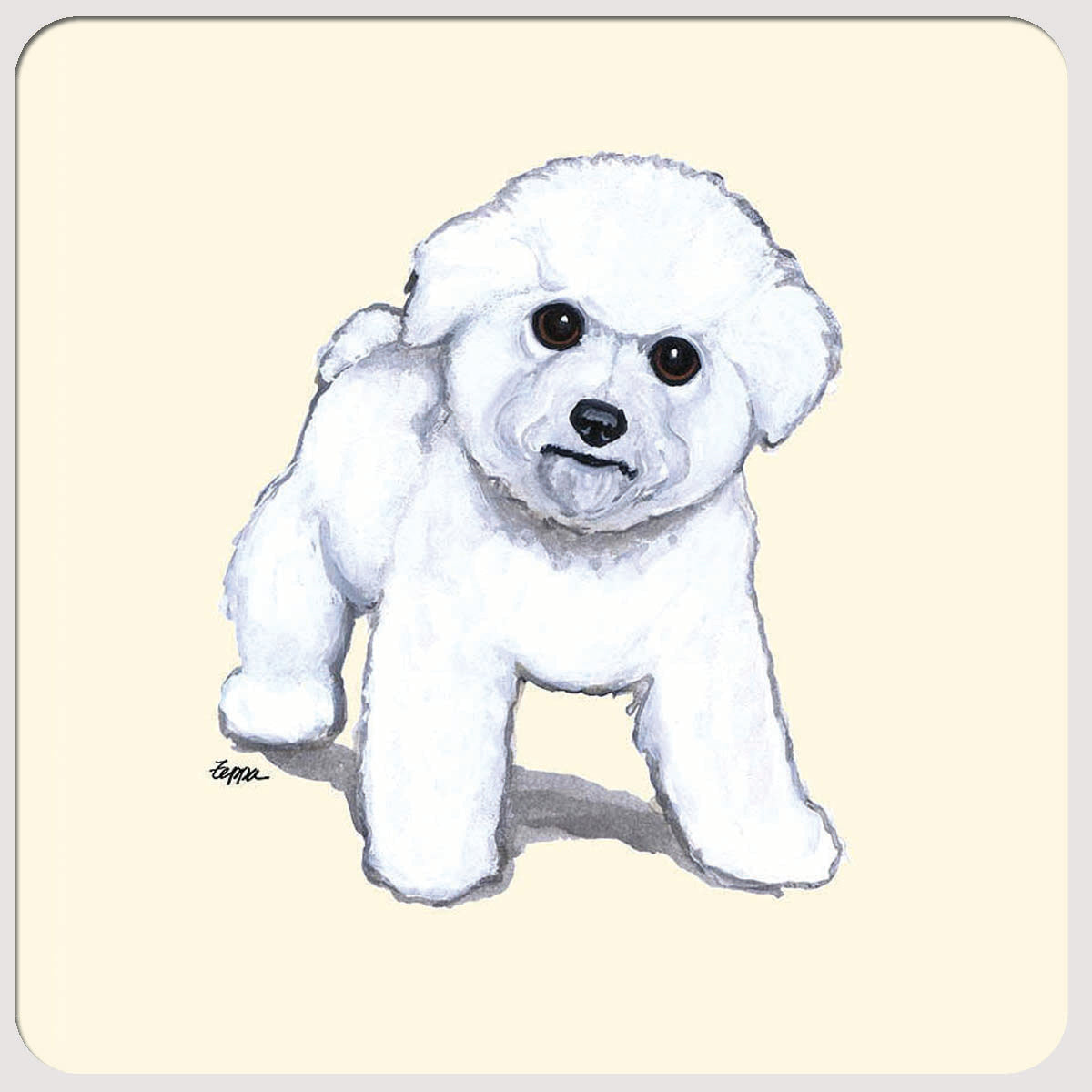 Bichon Frise Beverage Coasters