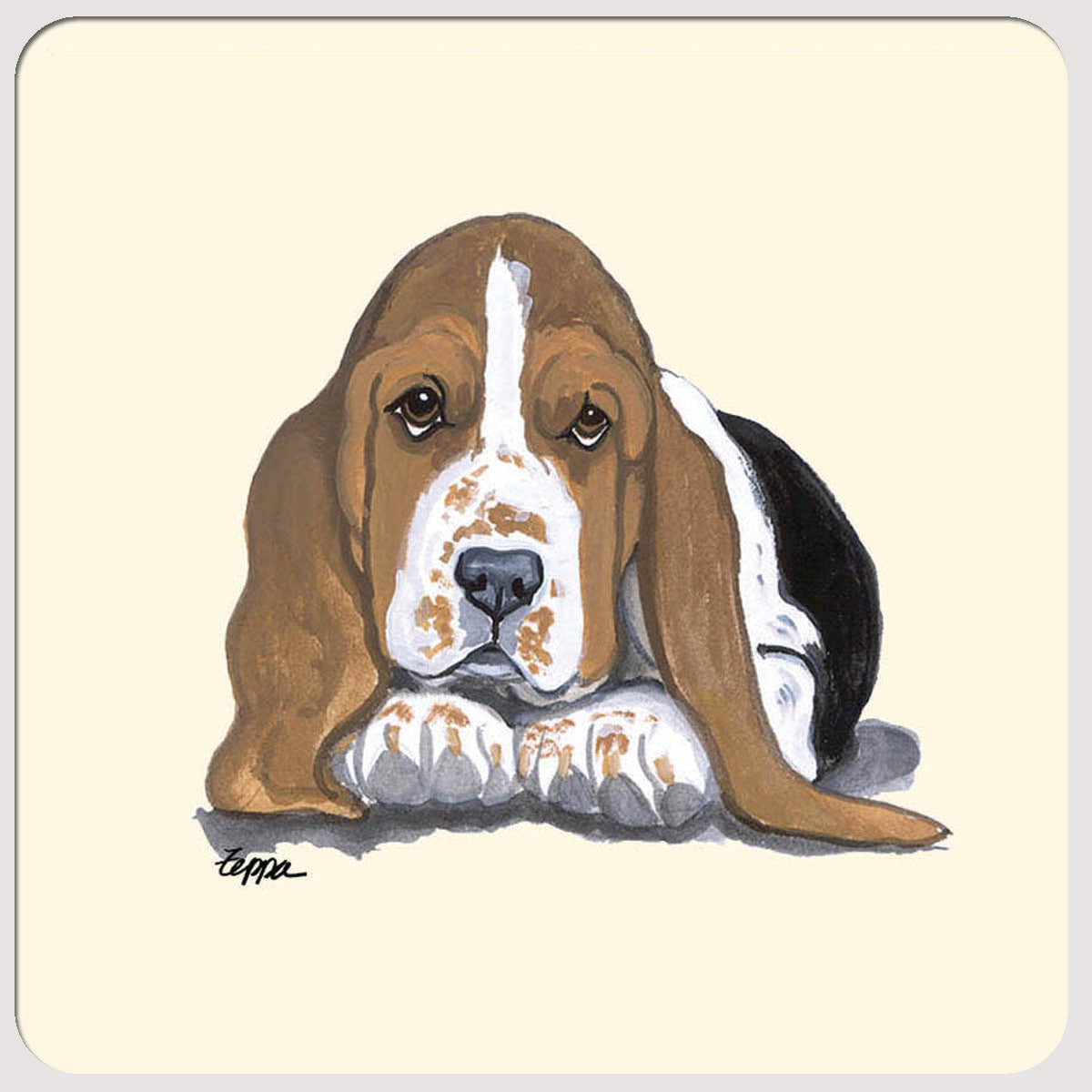 Basset Hound Beverage Coasters
