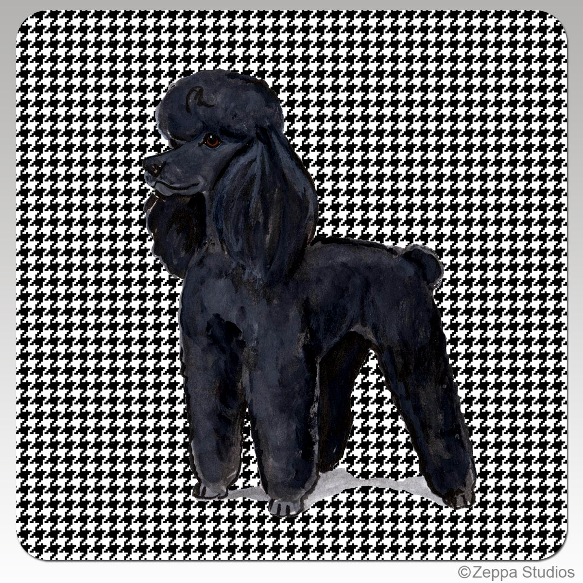Poodle Houndzstooth Coasters
