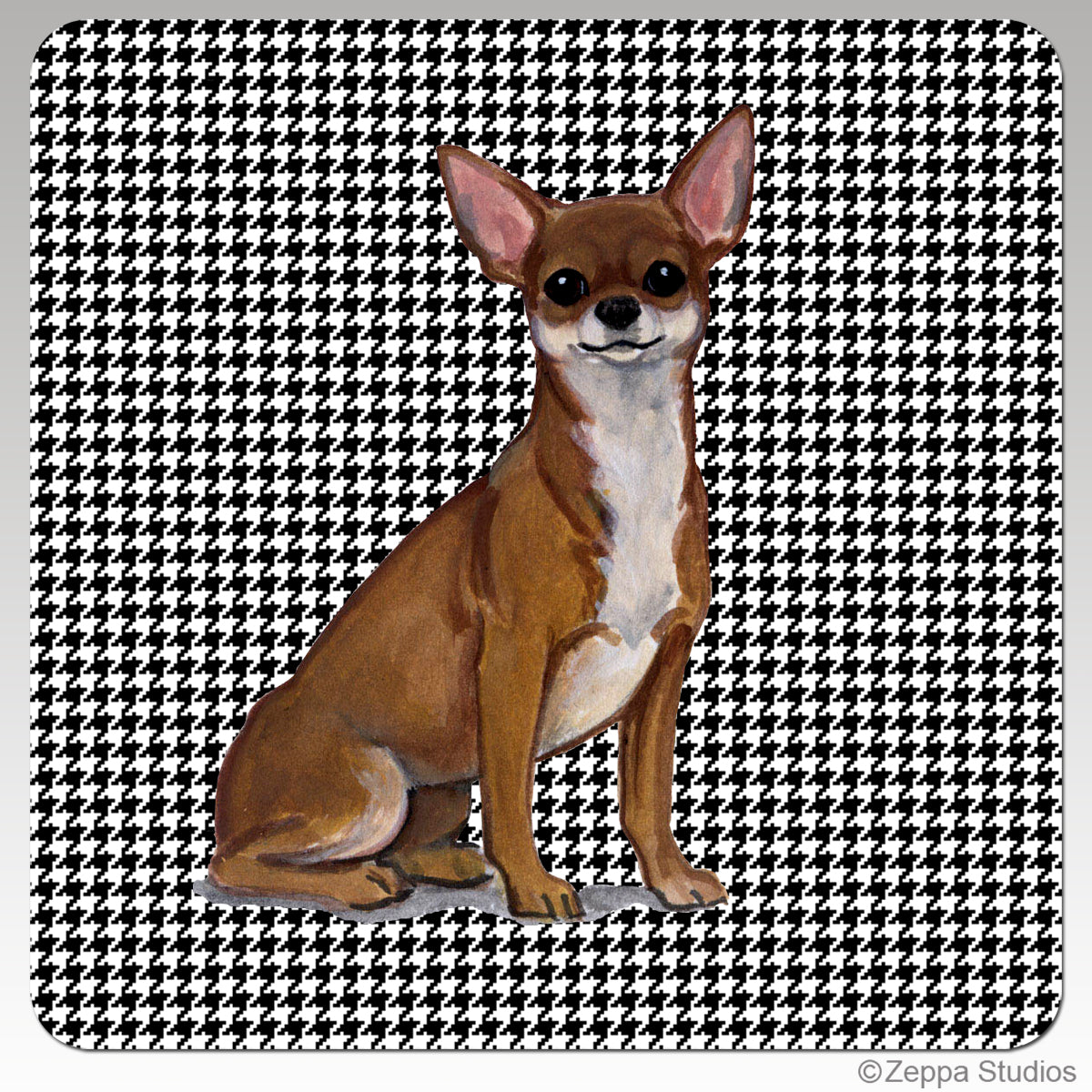 Chihuahua Houndzstooth Coasters