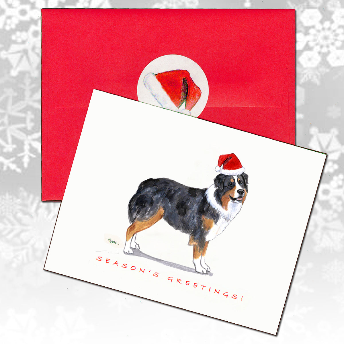 Australian Shepherd Christmas Cards
