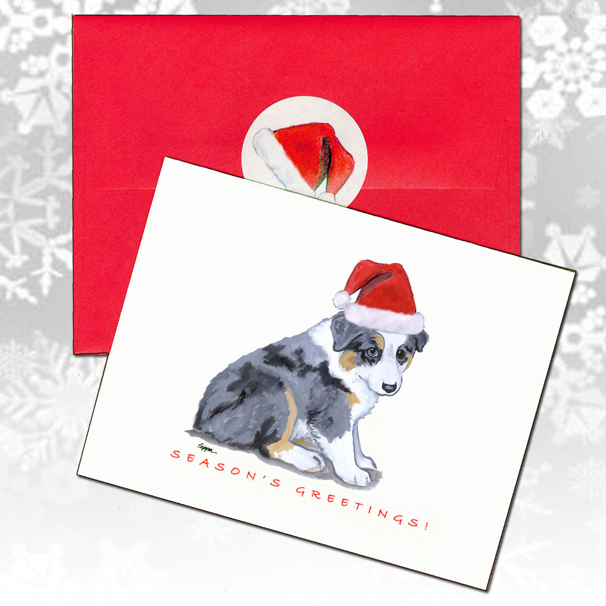 Australian Shepherd Christmas Cards