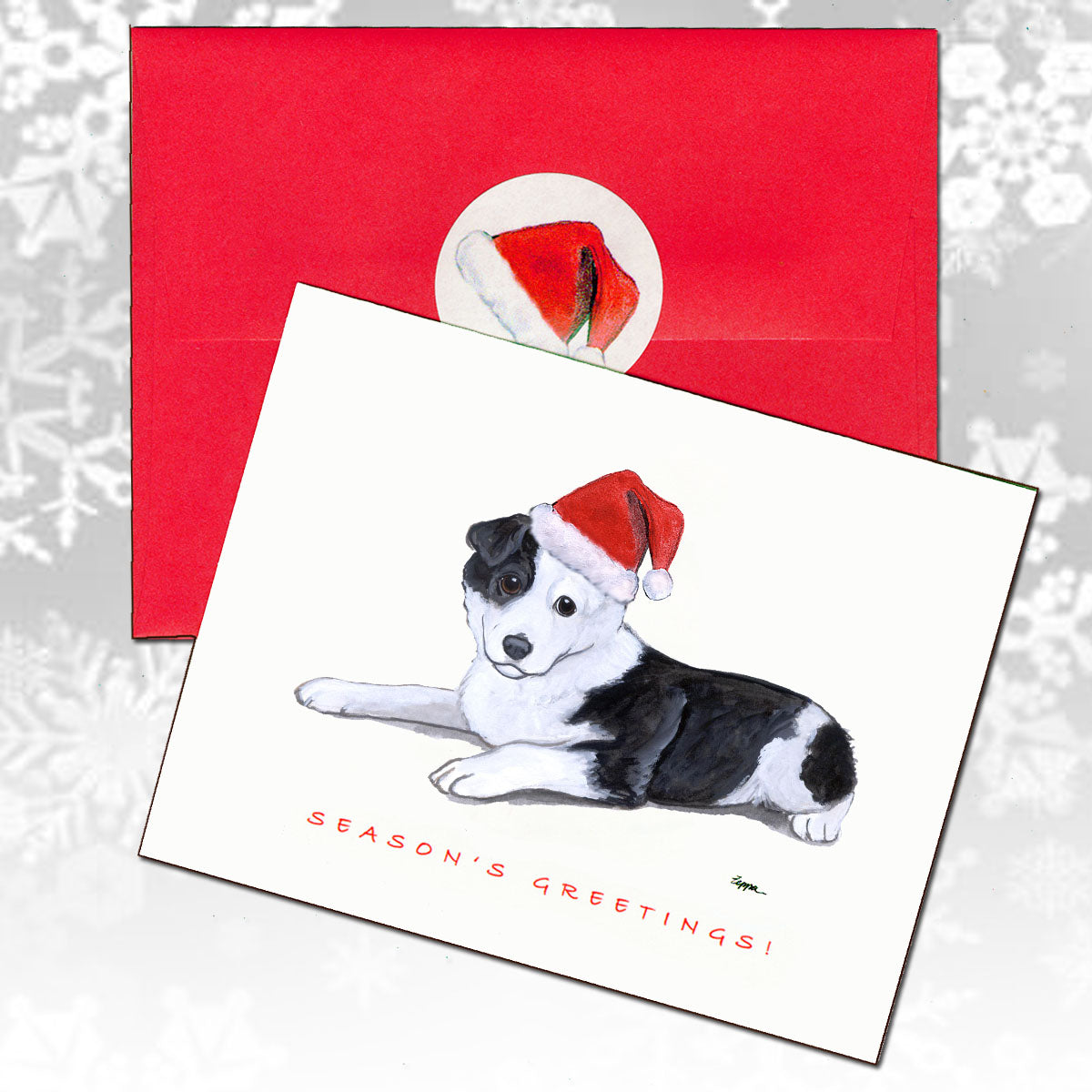 Border Collie Christmas Cards