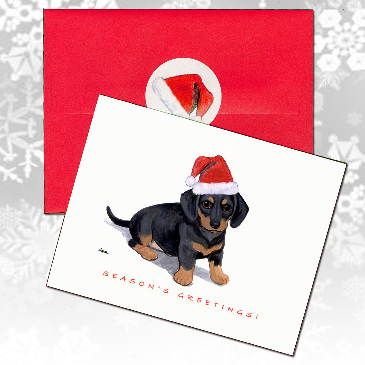 Dachshund Christmas Cards
