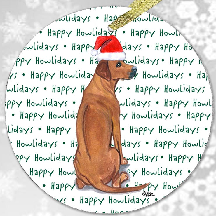 Rhodesian Ridgeback Christmas Ornaments