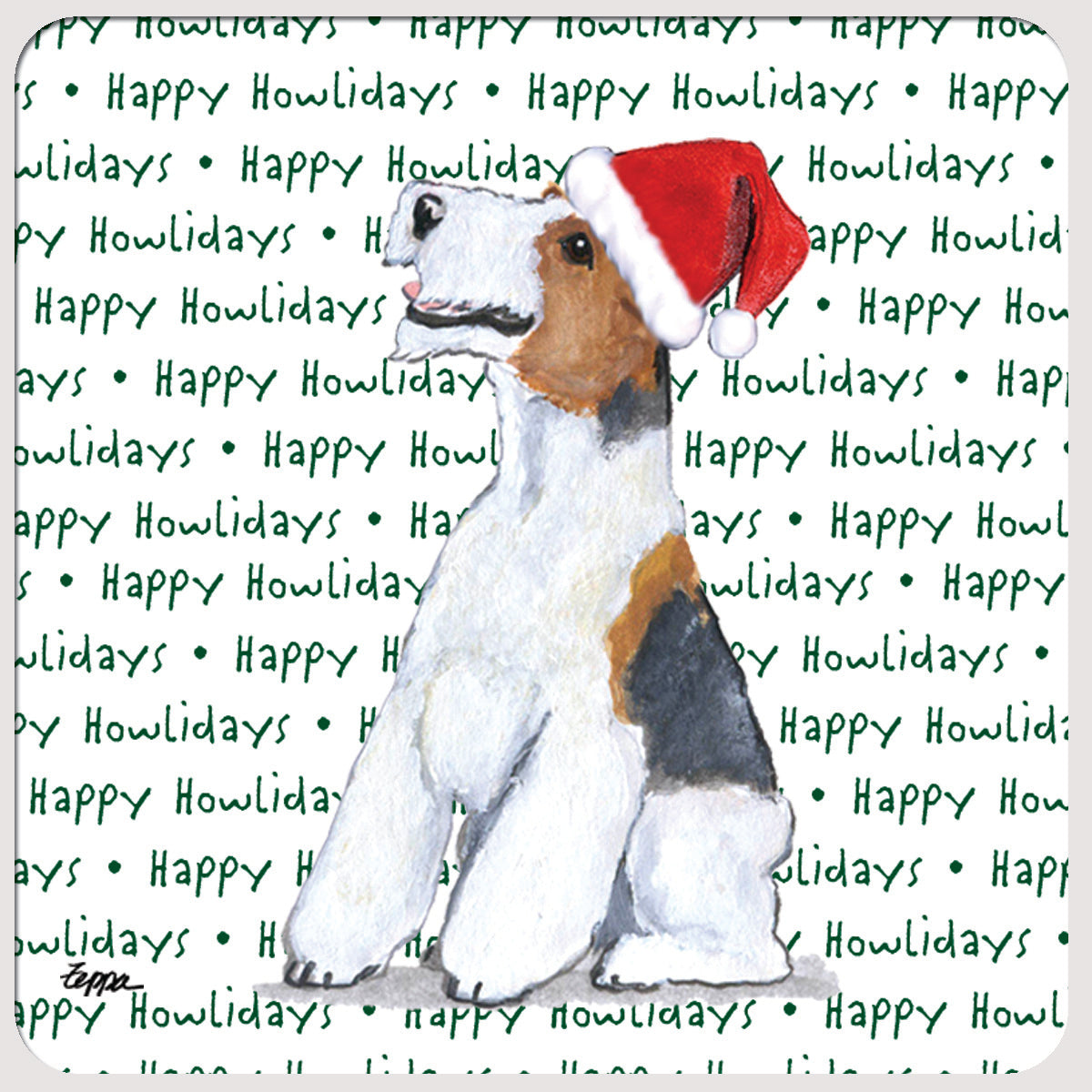 Wire Fox Terrier Christmas Coasters