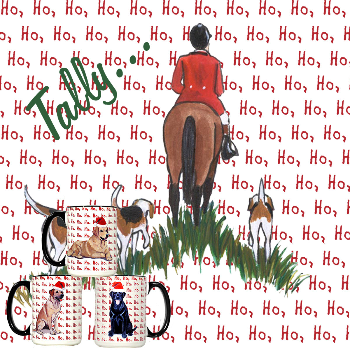 Fox Hunt Christmas Mugs