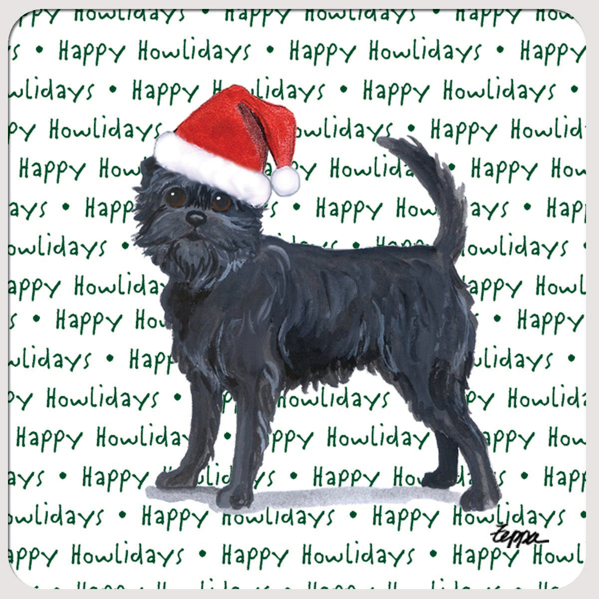 Affenpinscher Christmas Coasters