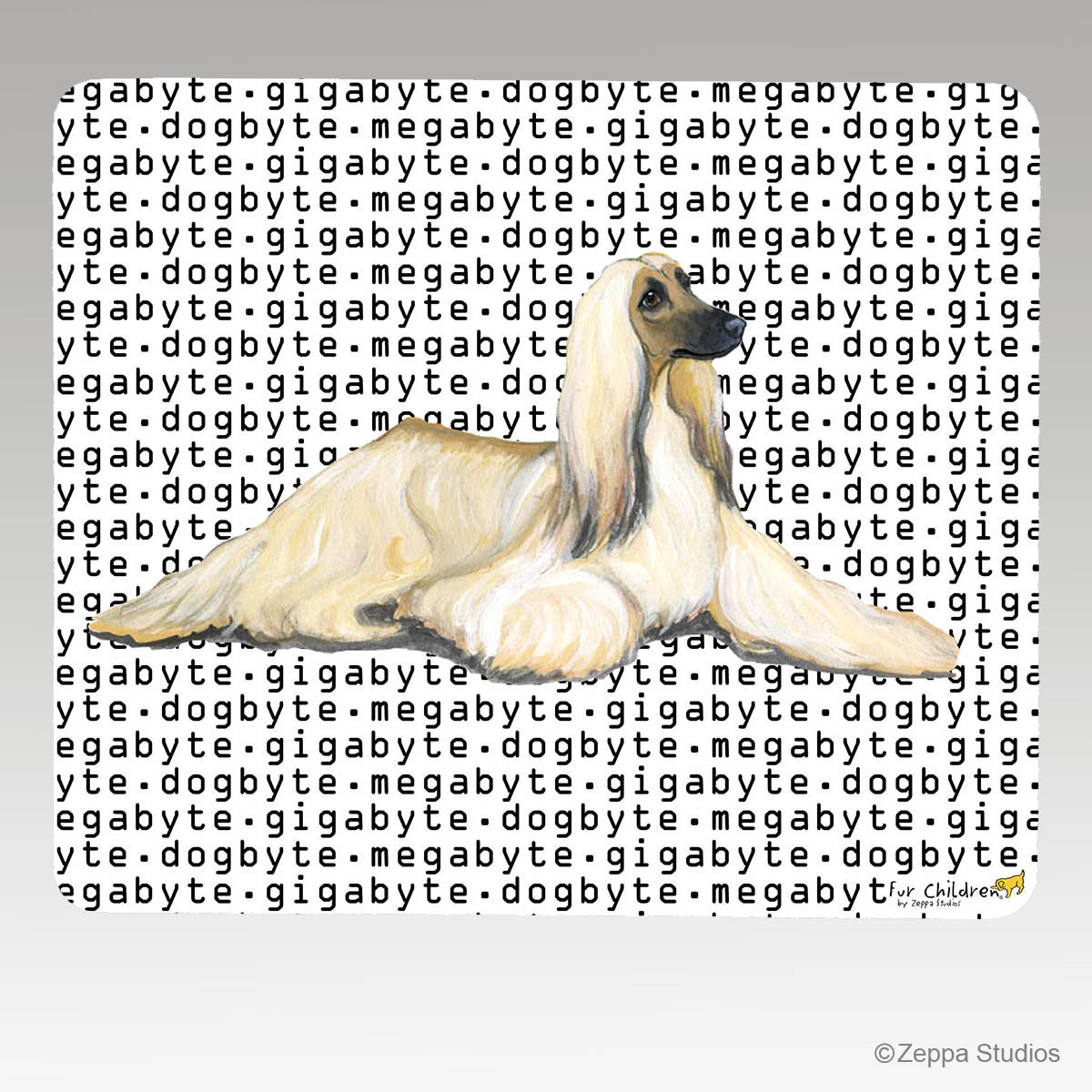 Afghan Hound Megabyte Mouse Pad