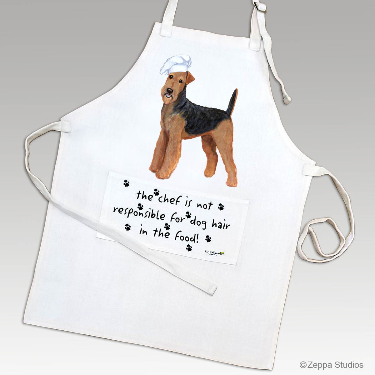 Zeppa Studios' Airedale Chef's Apron