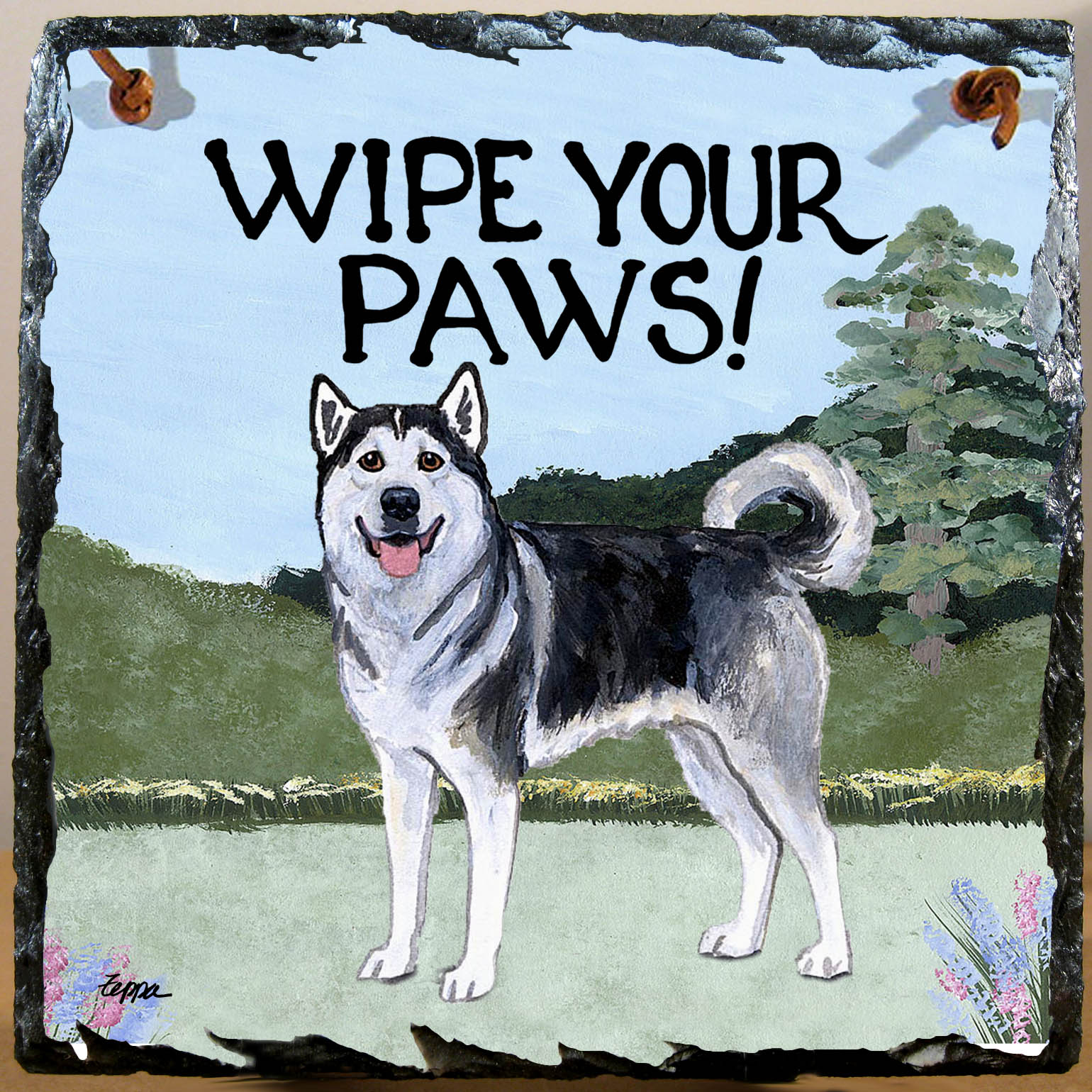 Alaskan Malamute Slate Signs