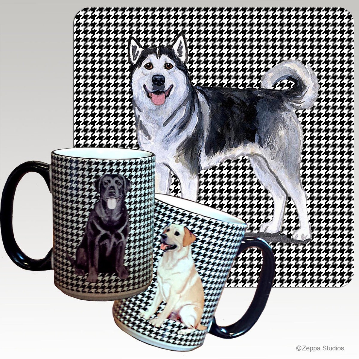 Alaskan Malamute Houndzstooth Mug