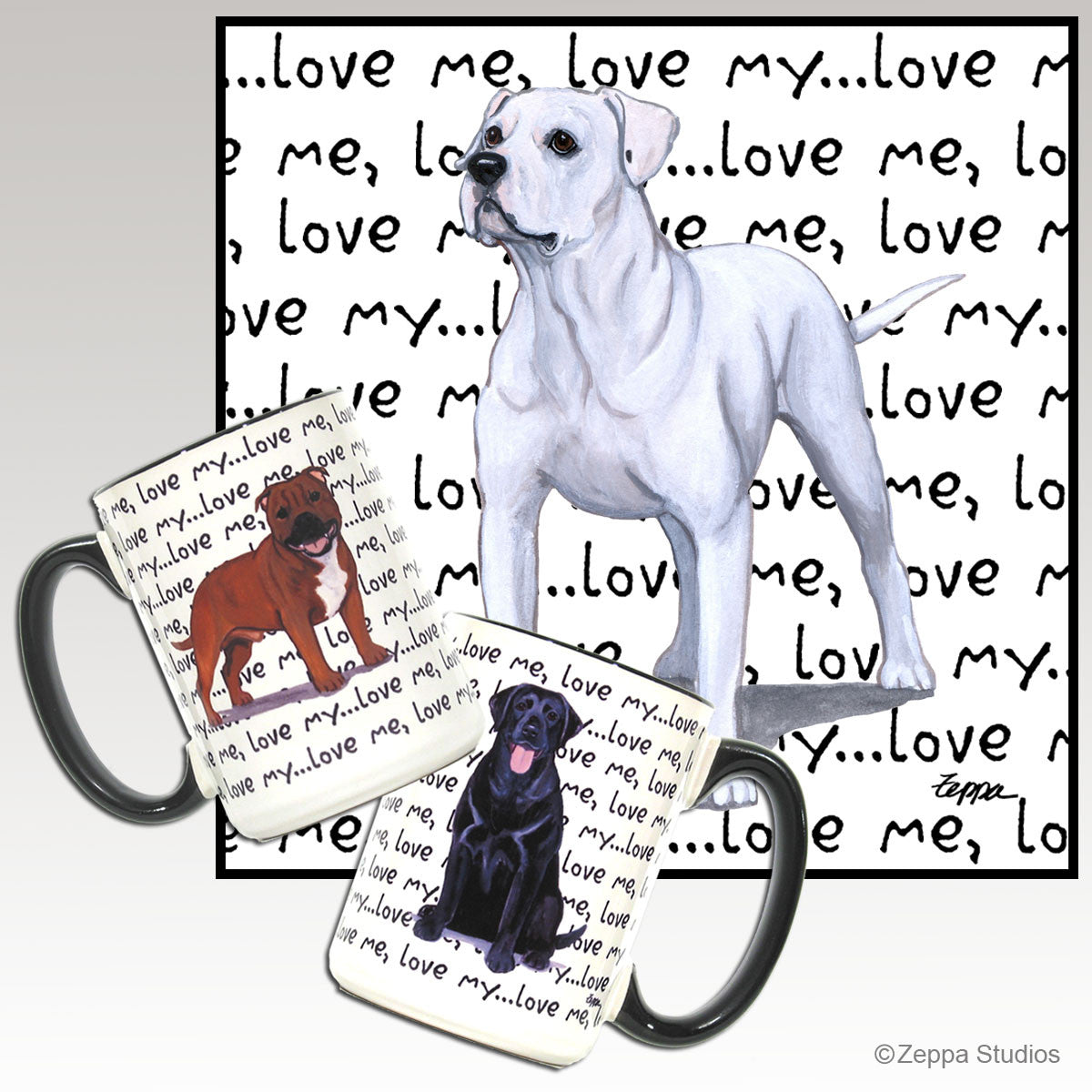 American Bulldog Love Me Mug