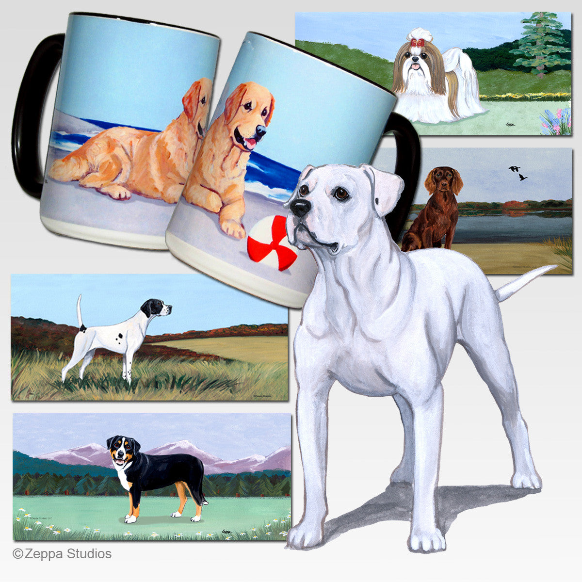 American Bulldog Scenic Mug