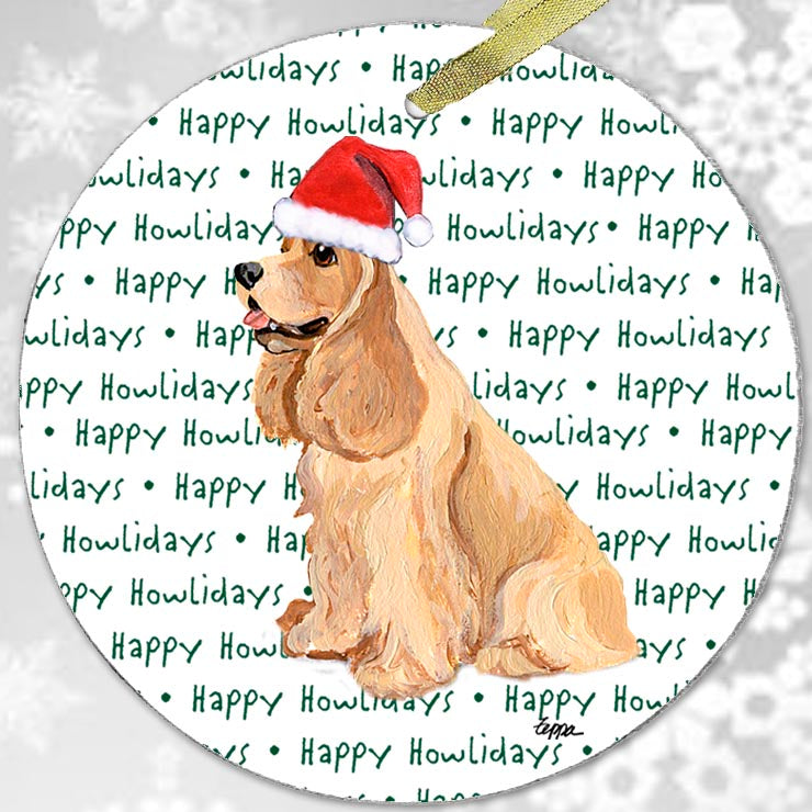 American Cocker Spaniel Christmas Ornament