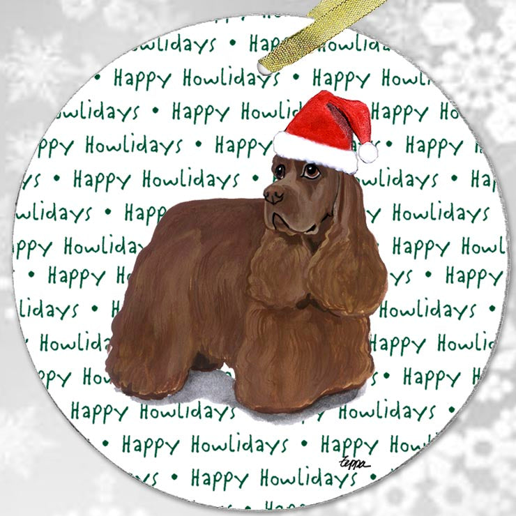 American Cocker Spaniel Christmas Ornament