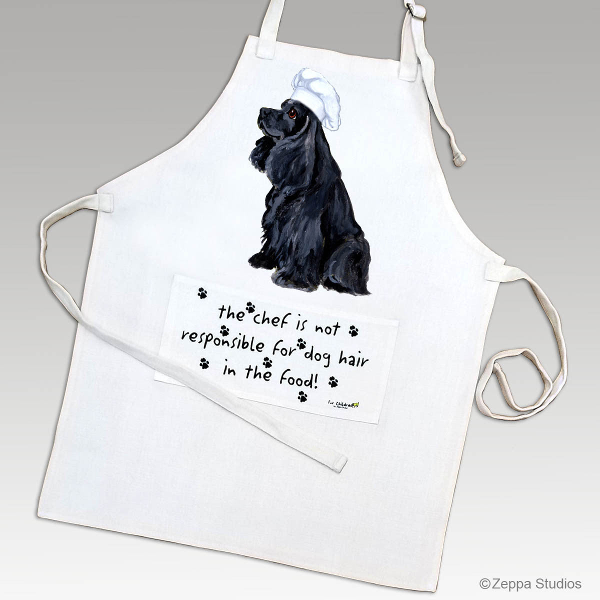 Black Cocker Spaniel Apron