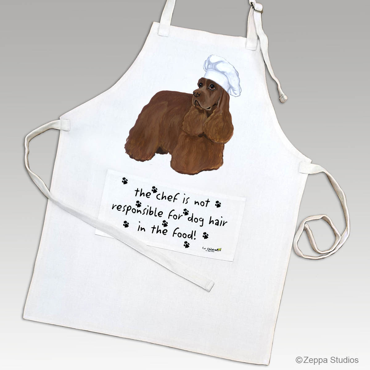 Chocolate Cocker Spaniel Apron