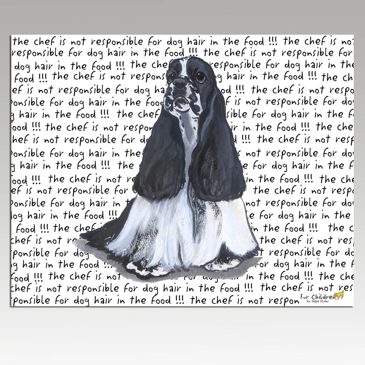 American Cocker Spaniel, Parti Message Cutting Board