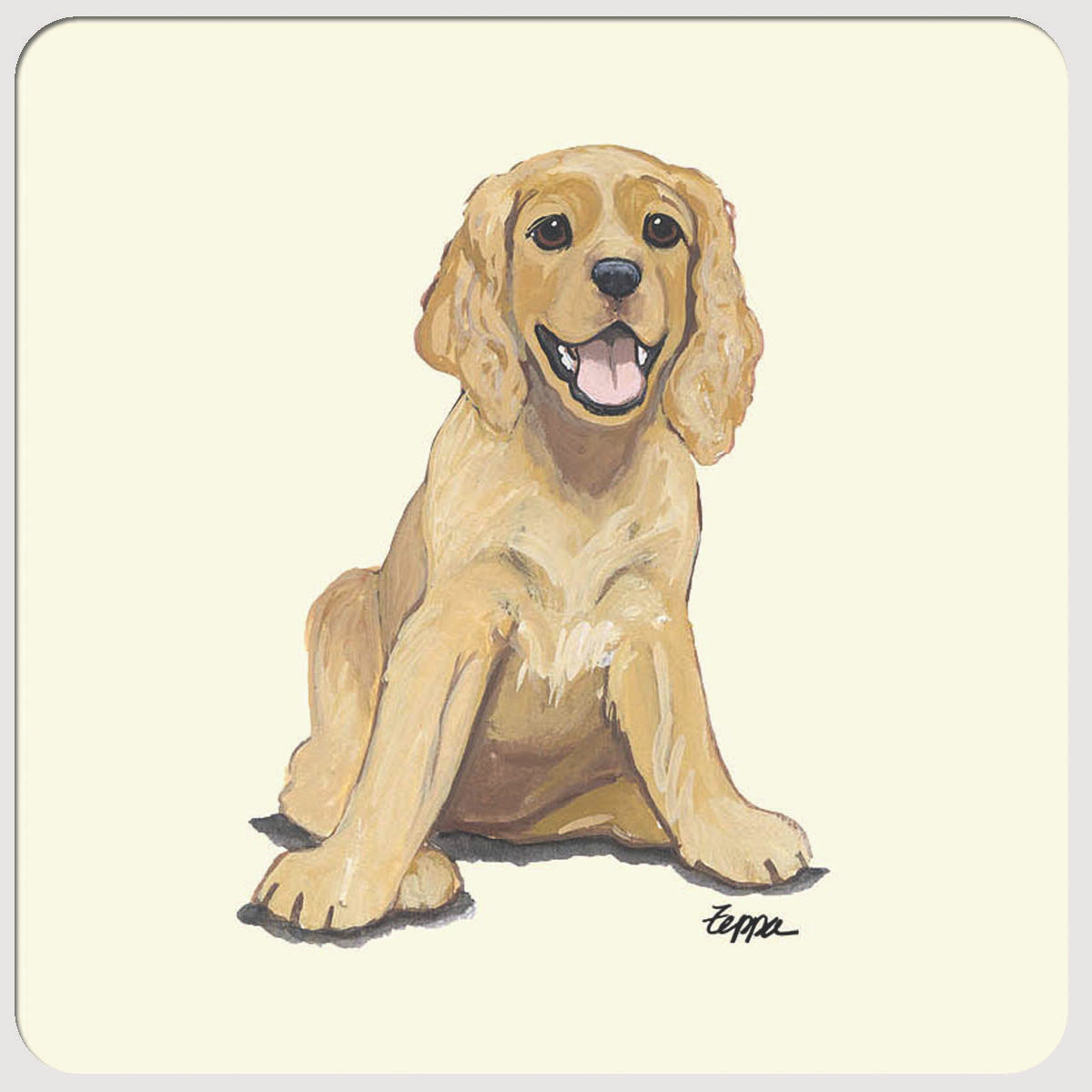 American Cocker Spaniel Puppy Coasters