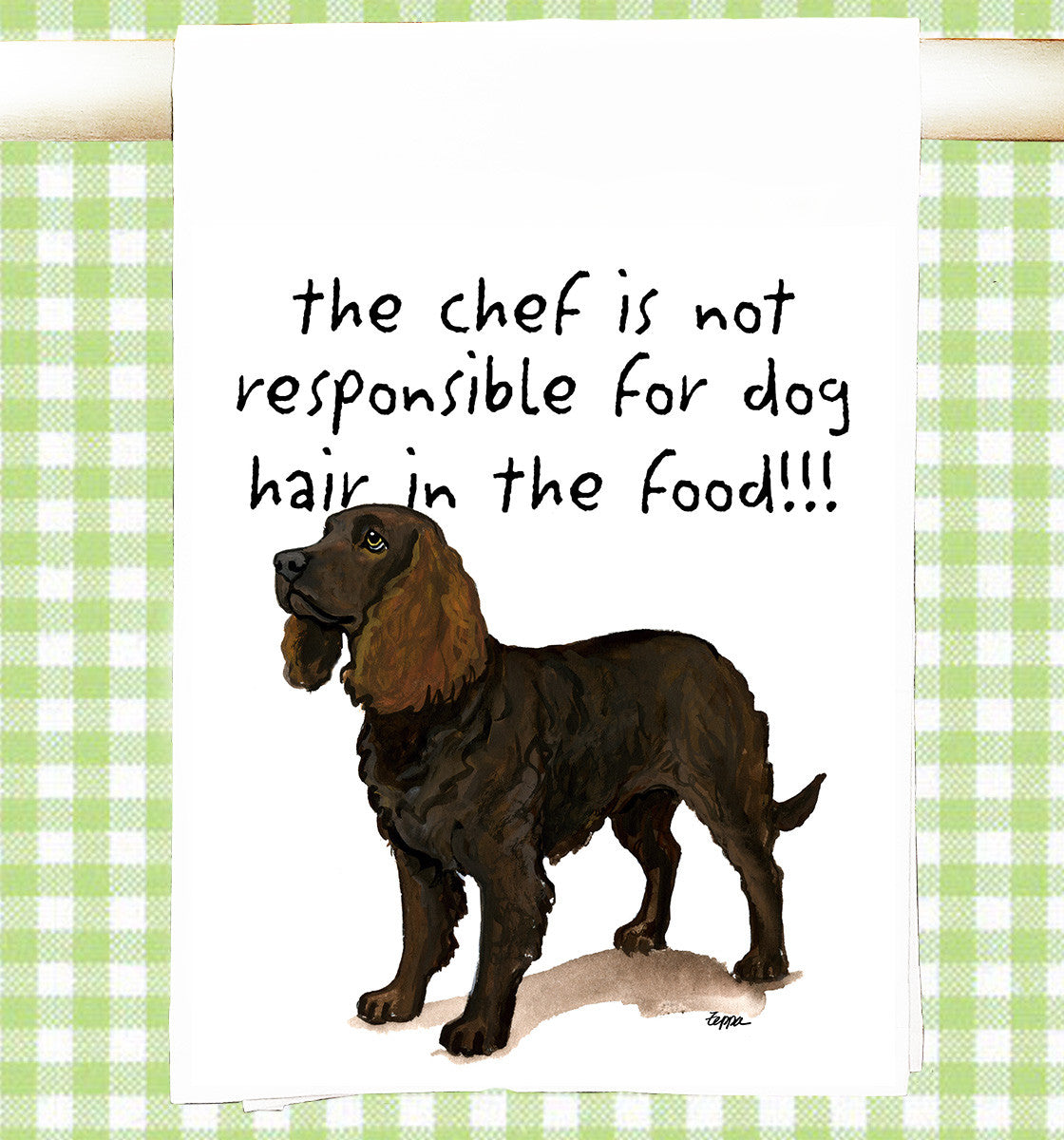 American Water Spaniel Flour Sack Kitchen Towel