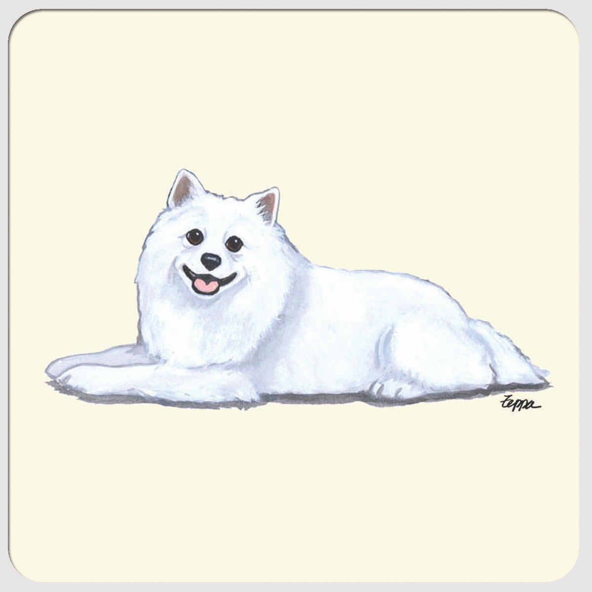 American Eskimo Dog Beverage Coasters