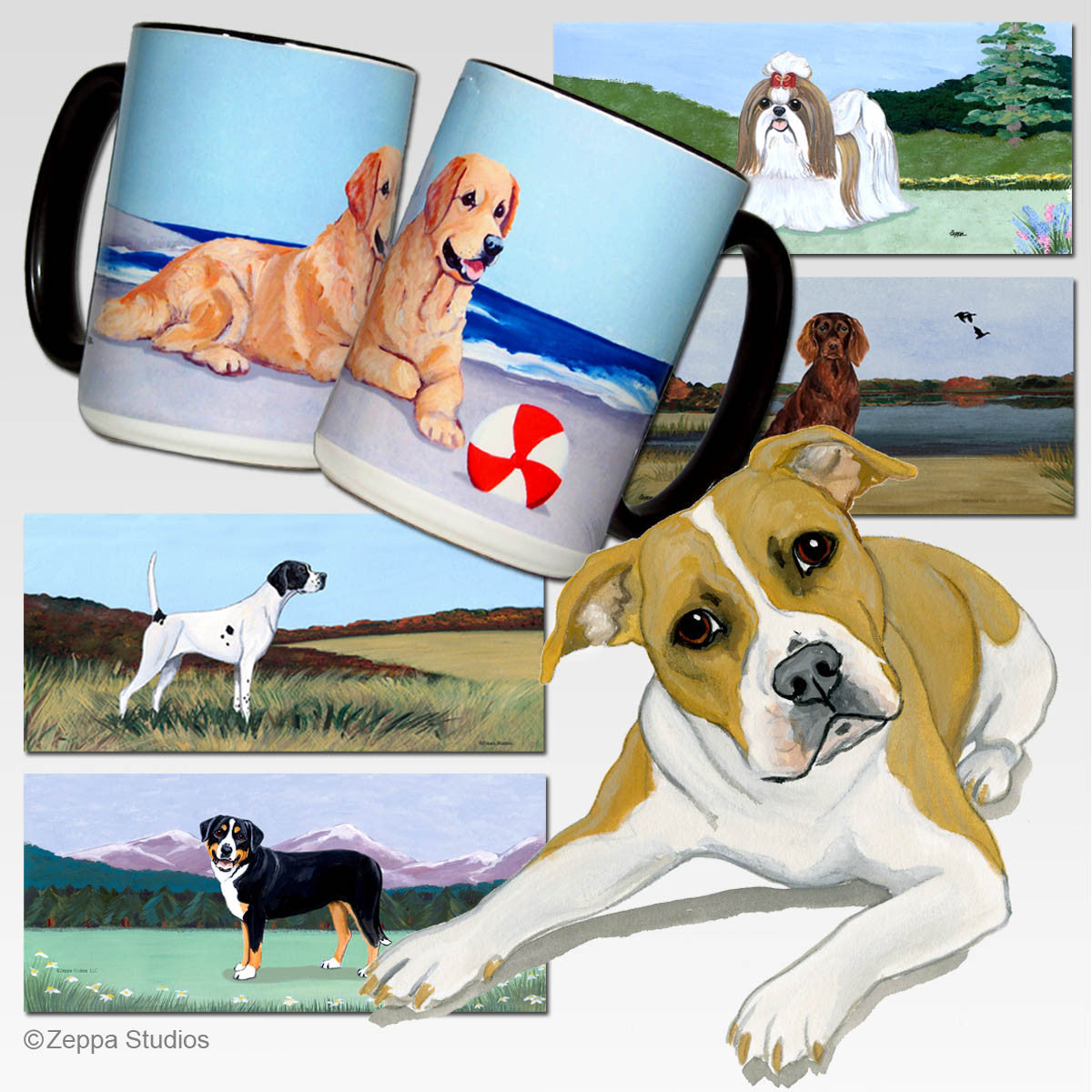 Pit Bull Scenic Mug