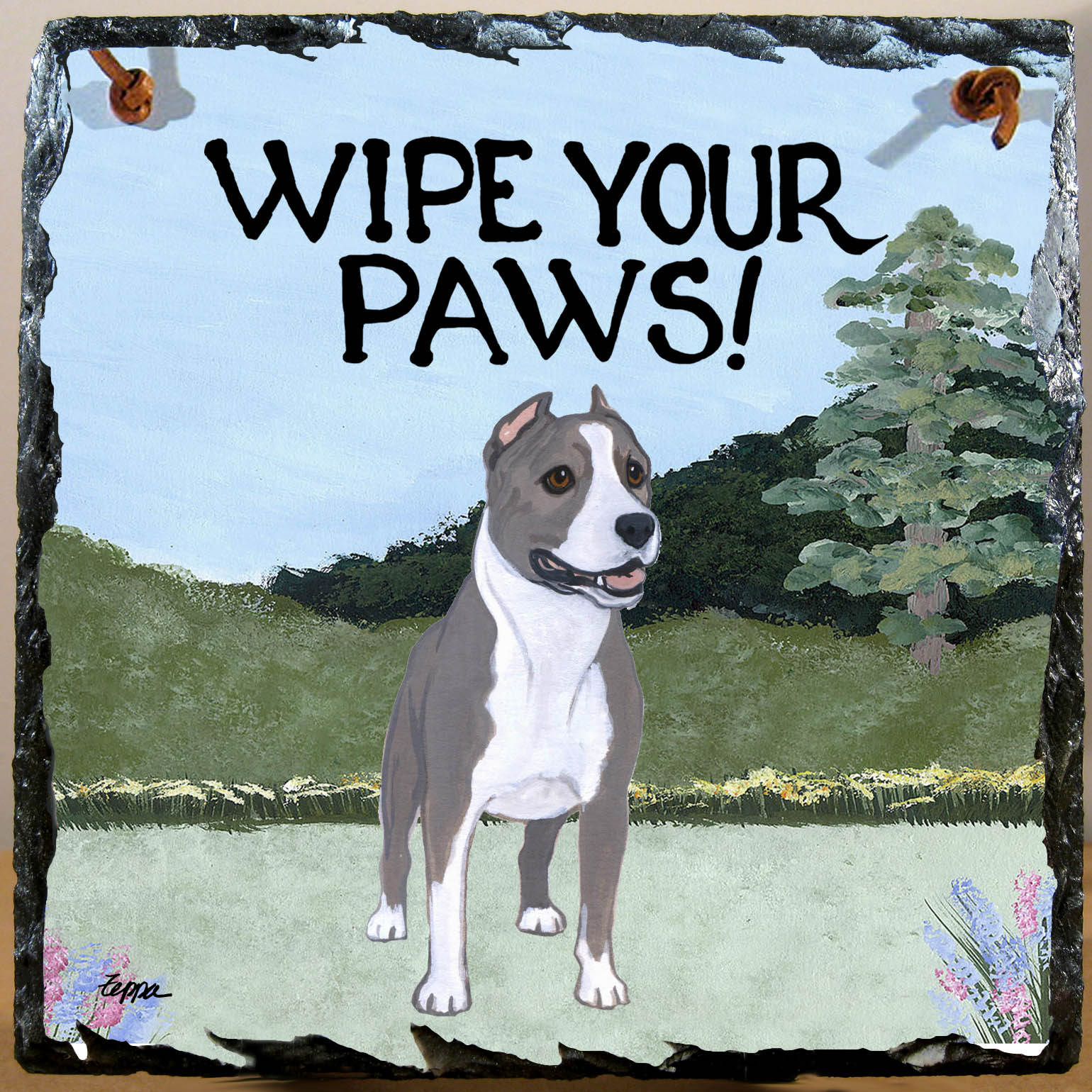 American Staffordshire Terrier Slate Signs