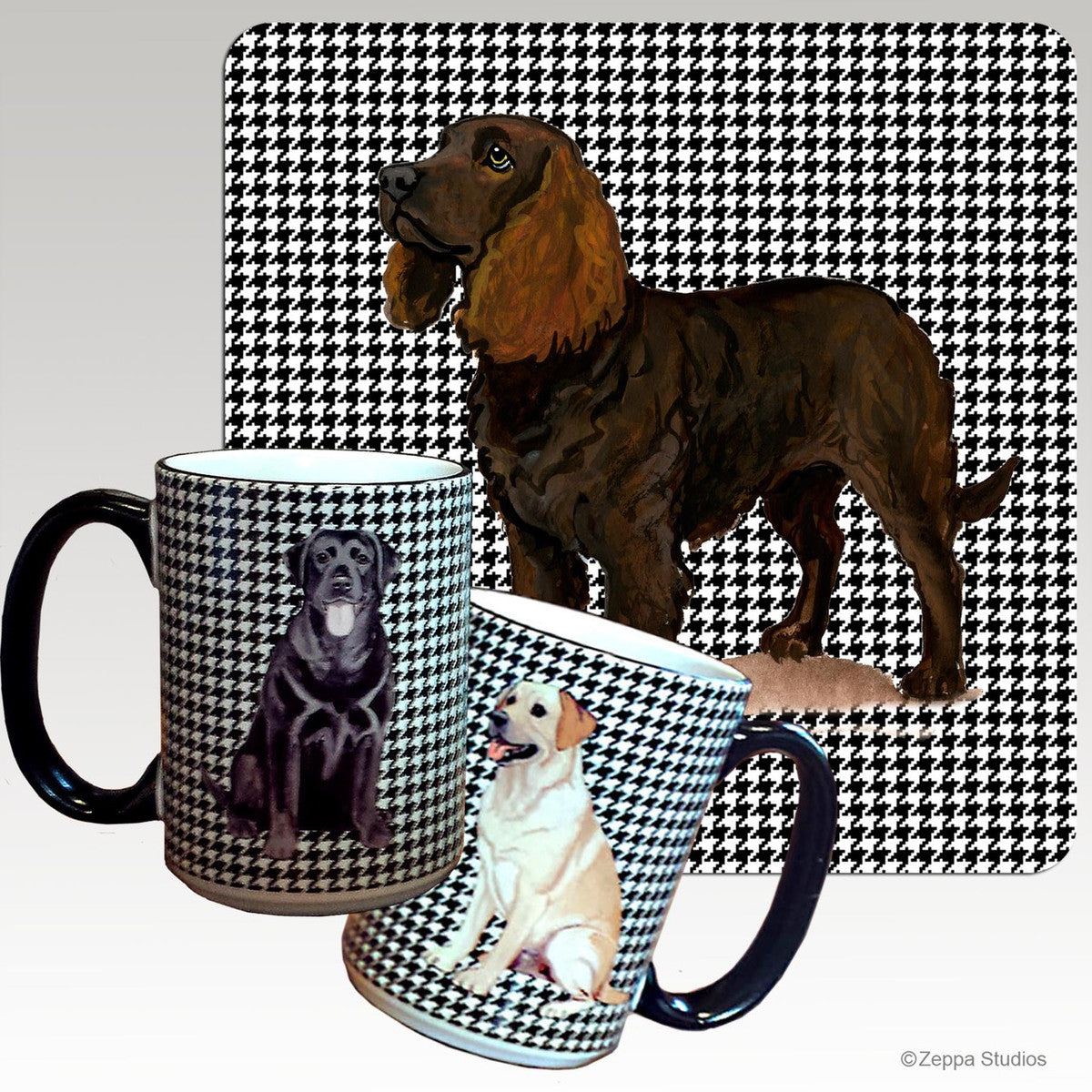 American Water Spaniel Houndzstooth Mug