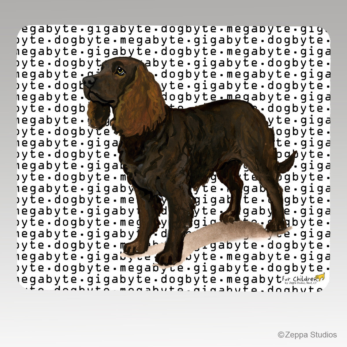 American Water Spaniel Megabyte Mouse Pad – Zeppa Studios