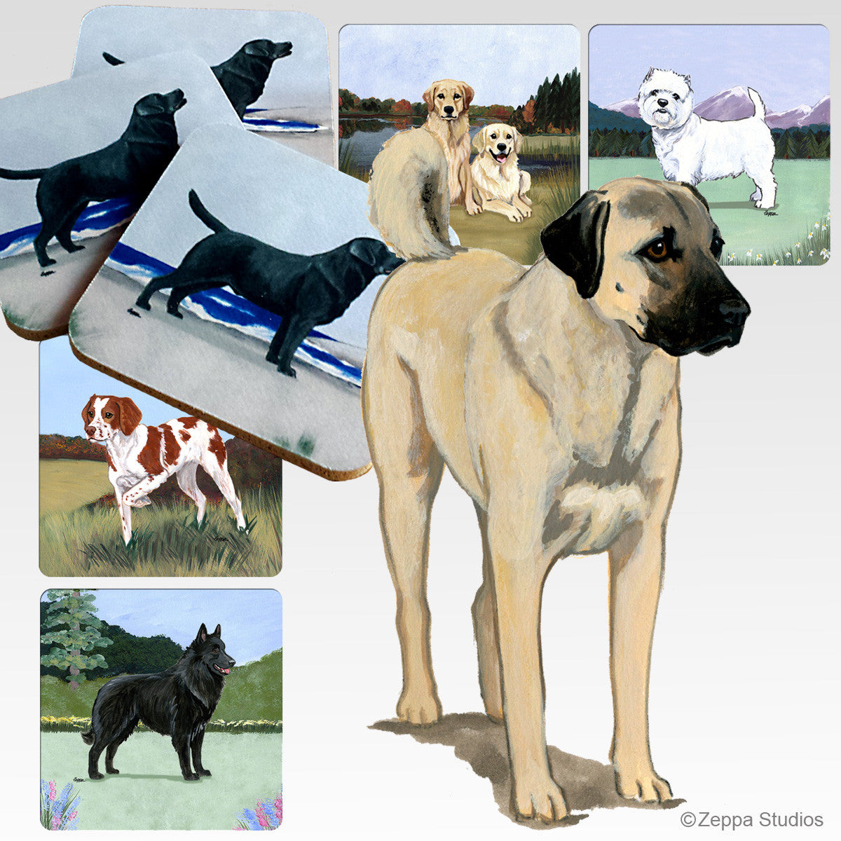 Anatolian Shepherd Scenic Coasters