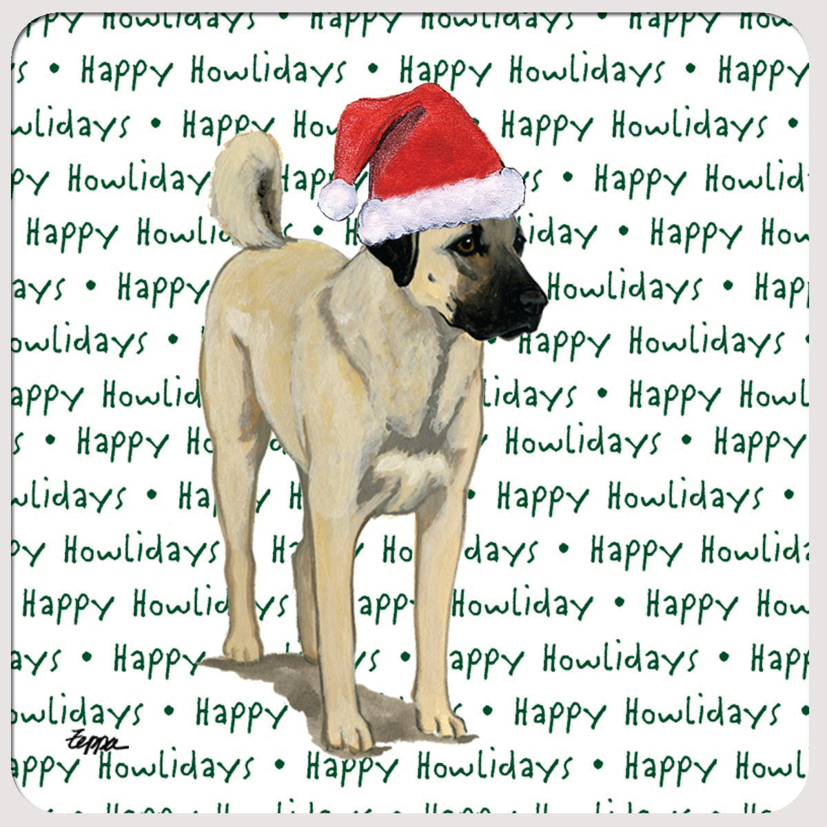 Anatolian Shepherd Christmas Coasters