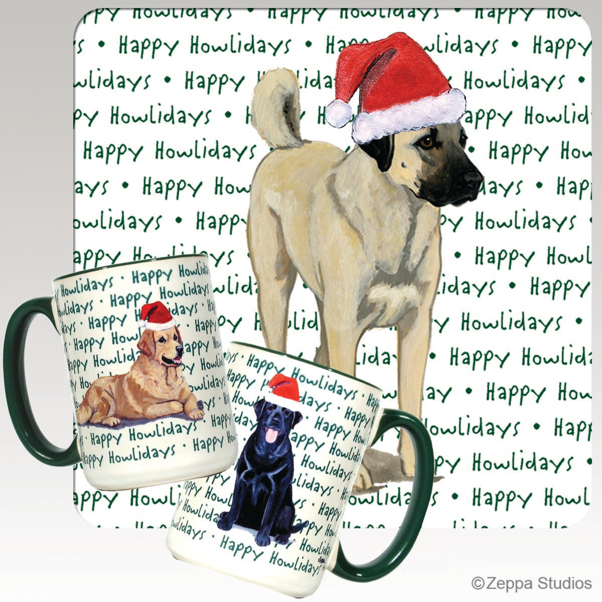 Anatolian Shepherd Christmas Mugs