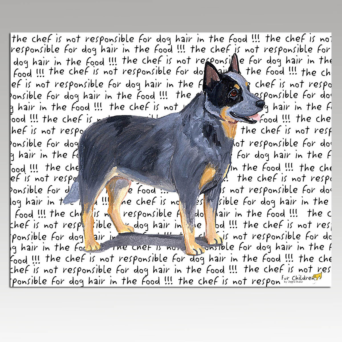 Australian Cattle Dog Message Cutting Board - Rectangular