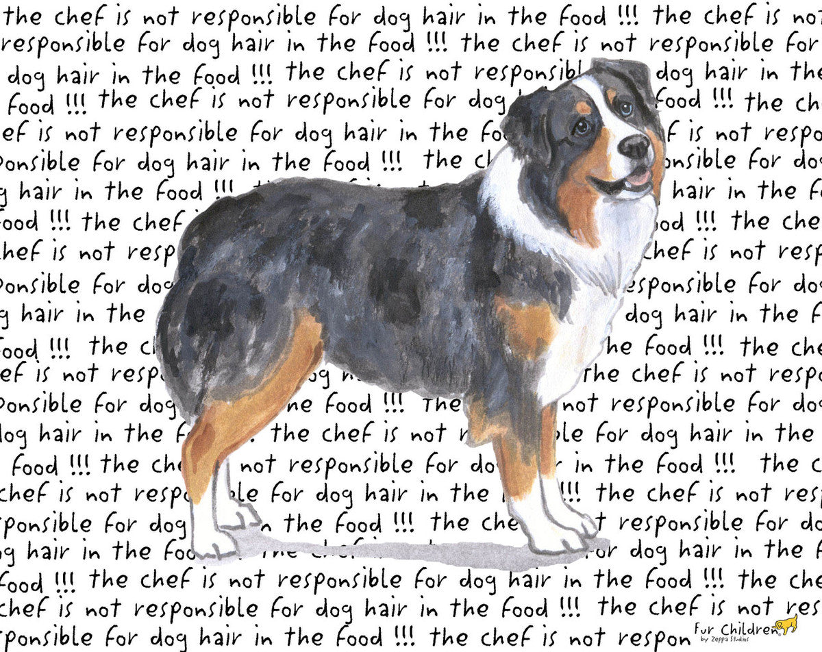 Australian Shepherd Message Cutting Board - Rectangular