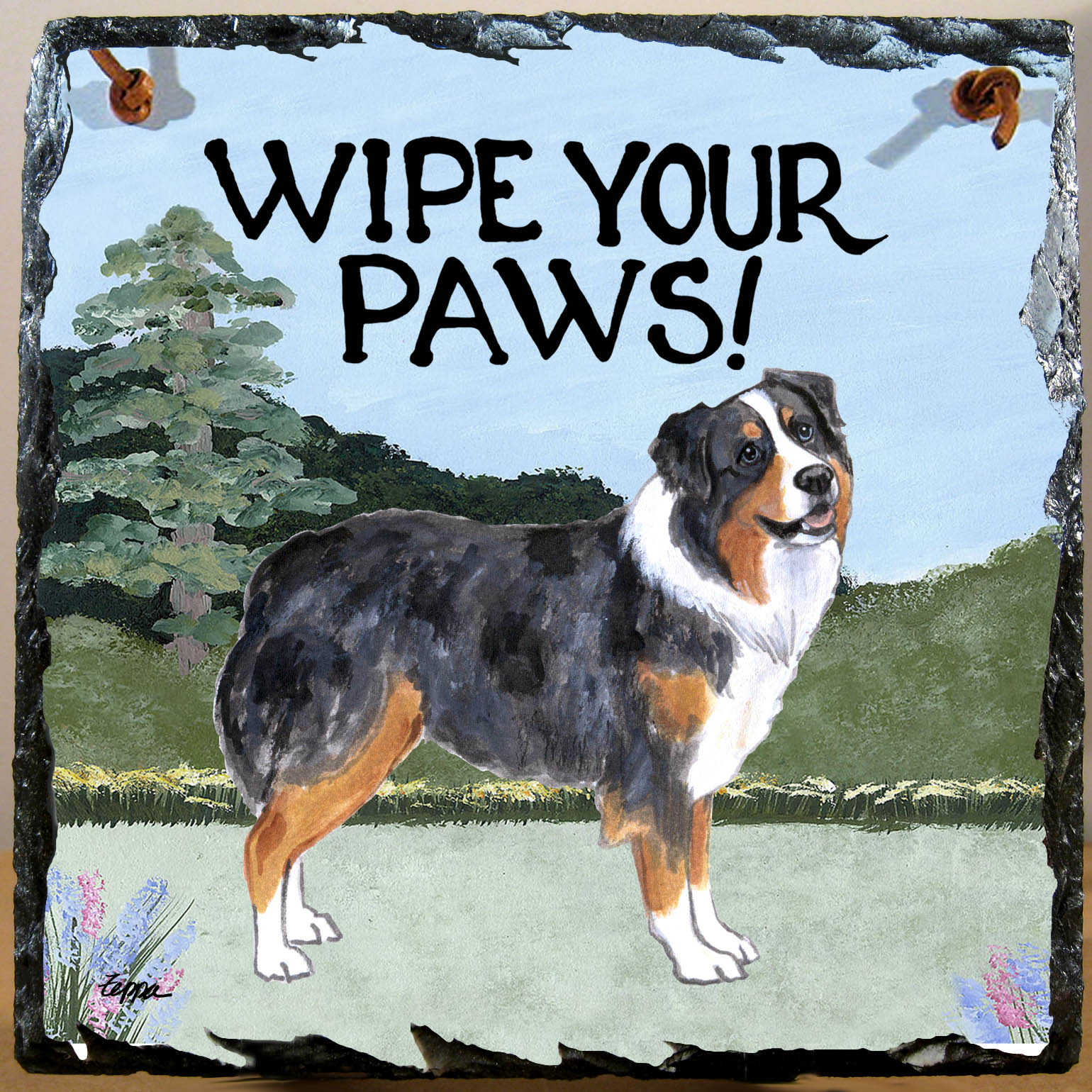 Australian Shepherd Slate Signs
