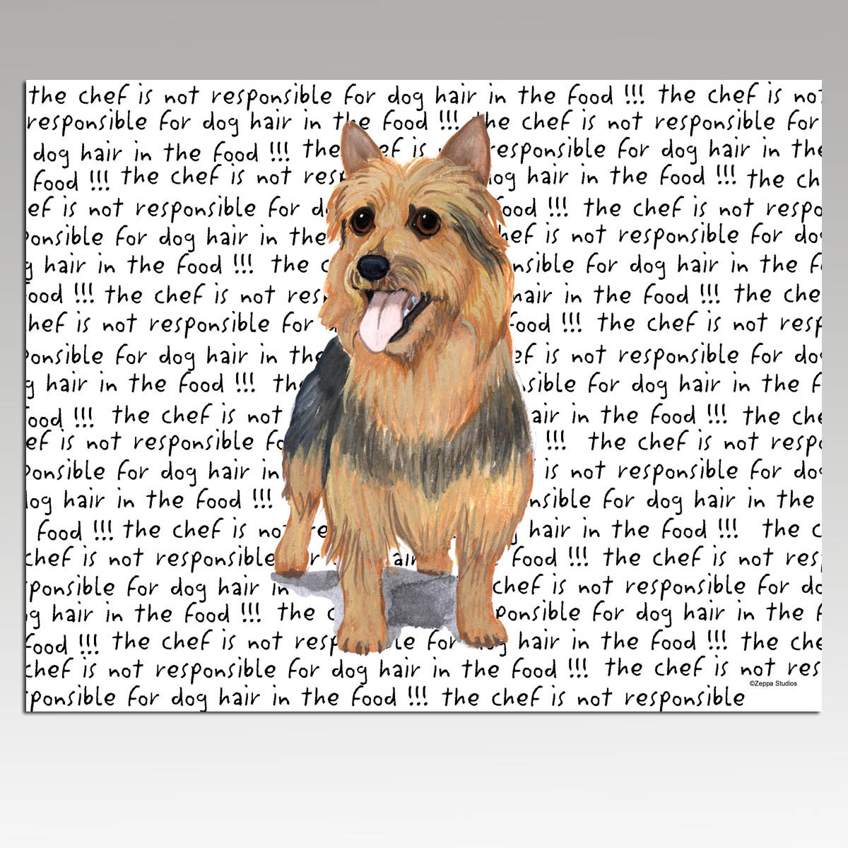 Australian Terrier Message Cutting Board - Rectangular
