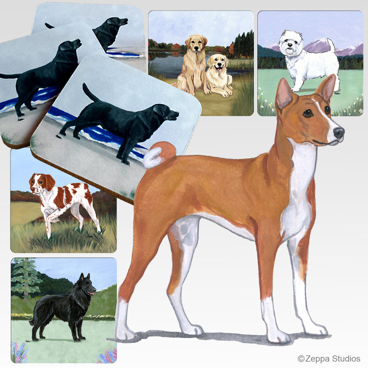 Basenji Scenic Coasters