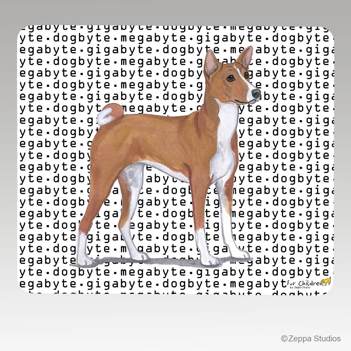 Basenji Megabyte Mouse Pad