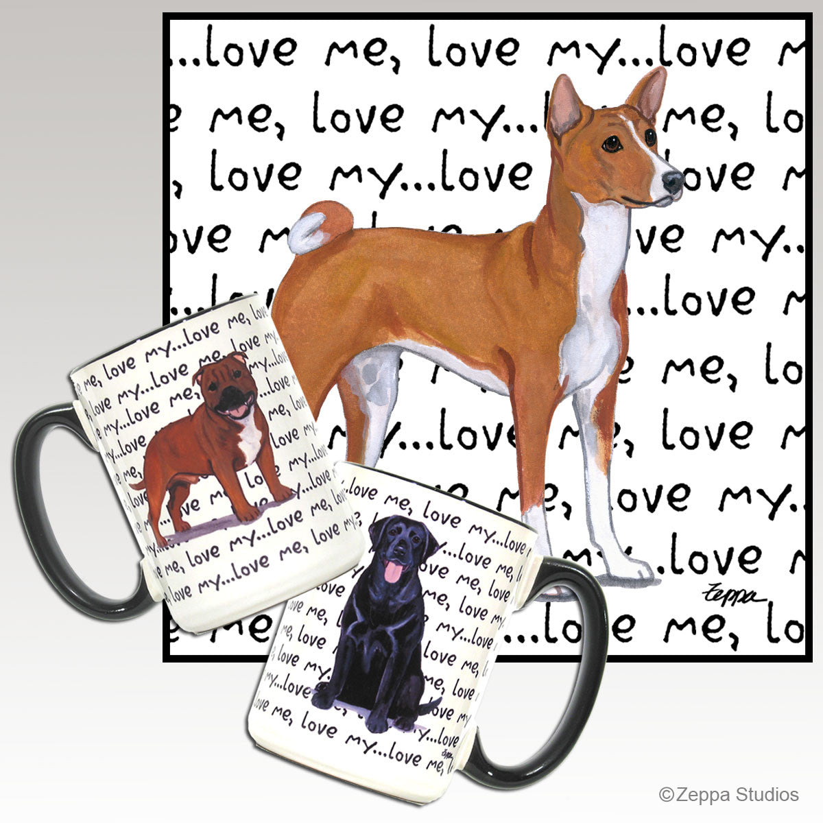 Basenji Love Me Mug