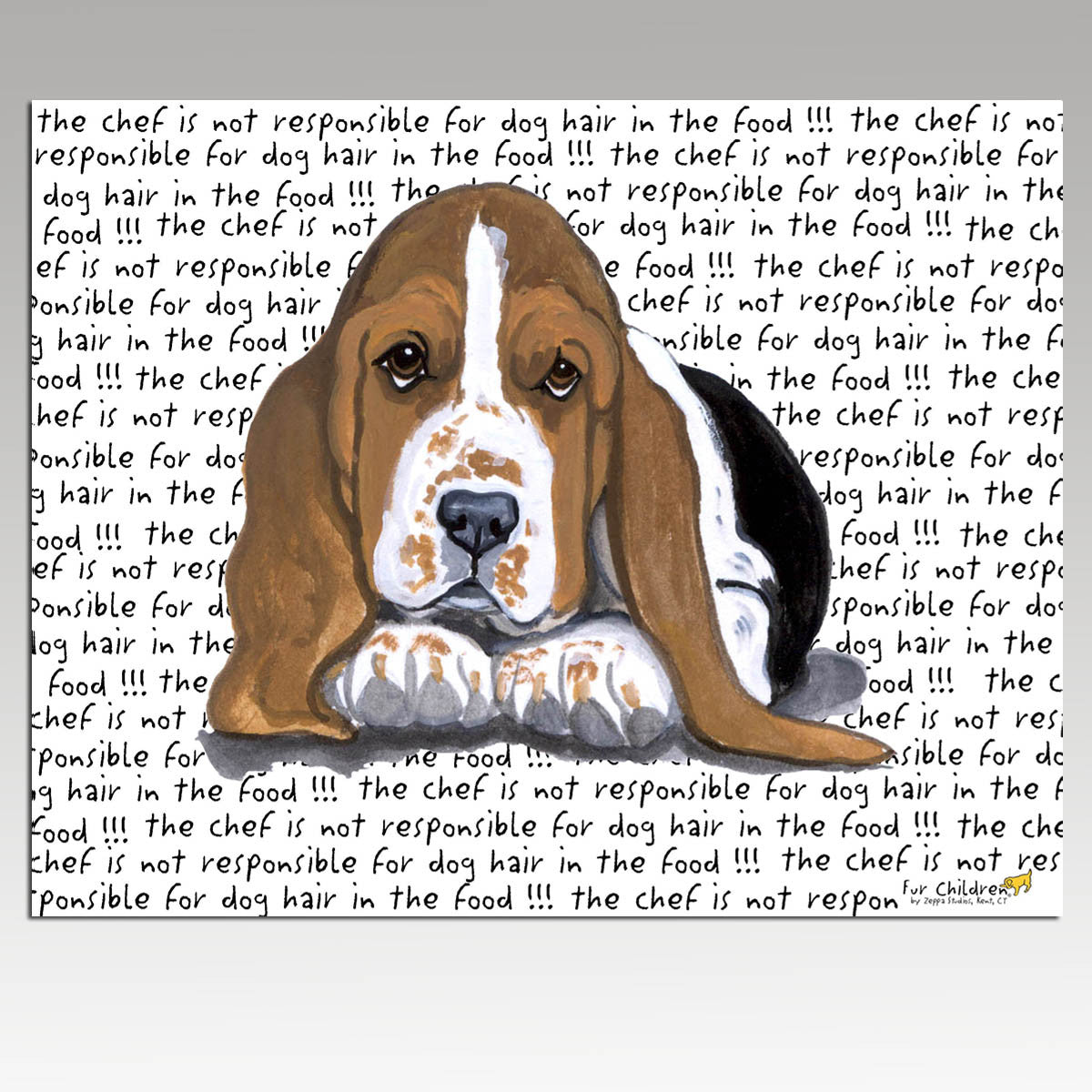 Basset Hound Puppy Cutting Board